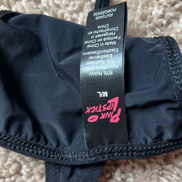 📦 Strappy Bondagey Style Intimates Set Bra / G String - Picture 2 of 3